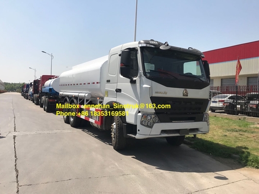 Sinotruk Putih Howo A7 Truk Tangki Bahan Bakar 6x4 Truk Tangki Minyak Lhd Zz1257n4347n1