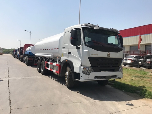 21000 Liter Sinotruk Howo A7 6x4 Tangki Bahan Bakar Truk Ketebalan Tangki 4 Mm