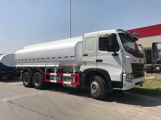 21000 Liter Sinotruk Howo A7 6x4 Tangki Bahan Bakar Truk Ketebalan Tangki 4 Mm