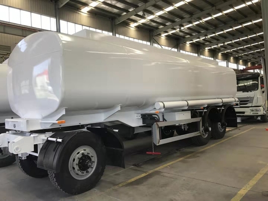 Tiga As Bahan Bakar Tanker Tugas Berat Penuh Semi Trailer Suspensi Mekanik