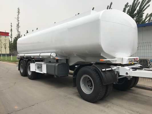 Tiga As Bahan Bakar Tanker Tugas Berat Penuh Semi Trailer Suspensi Mekanik