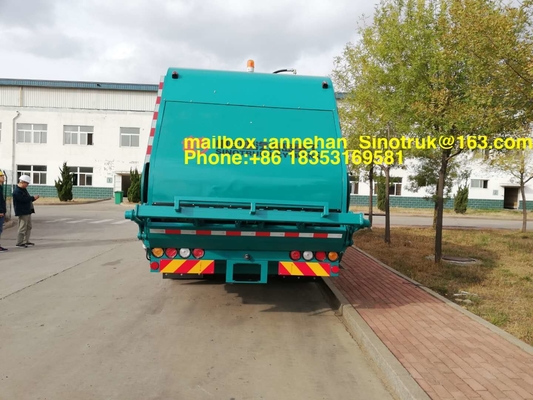 4x2 12m3 Sinotruk Howo7 Koleksi Truk Sampah 290hp 336hp Drive Kiri Euro2