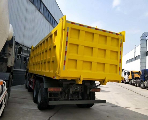 HOWO 8x4 Heavy Duty Dump Truck, LHD Sinotruk Tipper Truck Warna Kuning