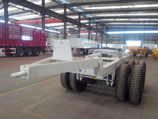 ISO Lulus 2 As Semi Trailer Tow Trailer Dolly Dua Atau Empat Roda Kekuatan Tarik Tinggi