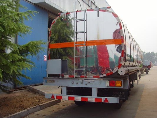 CIMC Semi Truck Dan Trailer 6 As 120 Ton Baja Biru Kekuatan Tinggi