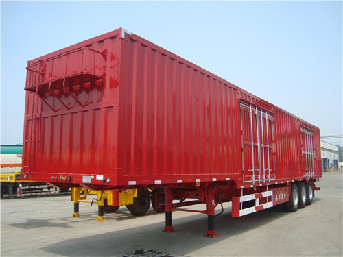 60T Kapasitas Pemuatan Tugas Berat Trailer Semi Untuk Tansport Kargo Massal