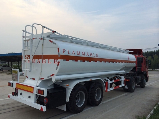 Pilihan 25-60cbm Tanker Minyak Semi Truk Dan Trailer Q235 Baja Karbon Dari Paduan Aluminium