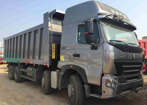 Howo A7 12 Wheeler Dump Truck Bunker Ganda Euro 4 420hp Kabin Tinggi
