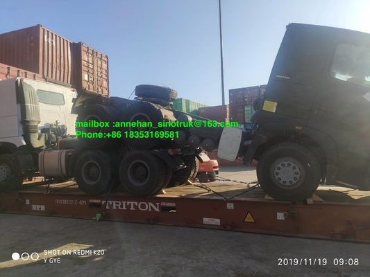 A7 420hp Lhd 6x4 Truk Traktor Sinotruk Dengan Kingpin 3.5 Inch2 Euro2