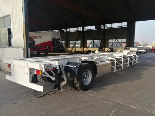 2 Axle Container Skeleton Heavy Duty Trailer Semi Dengan Lampu Led