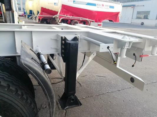 2 Axle Container Skeleton Heavy Duty Trailer Semi Dengan Lampu Led