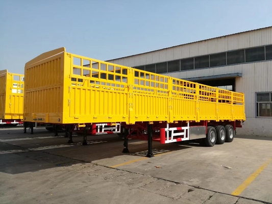 60 T Kapasitas Pemuatan Tugas Berat Trailer Semi Untuk Tansport Kargo Massal