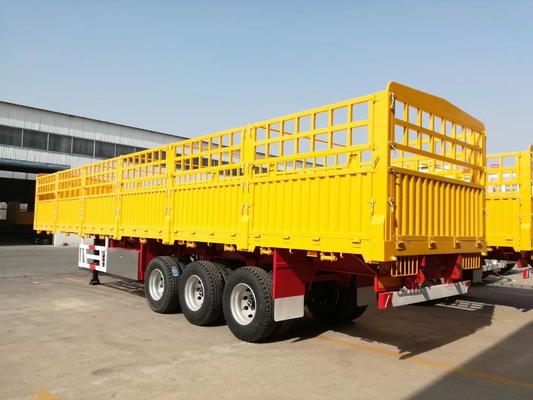 60 T Kapasitas Pemuatan Tugas Berat Trailer Semi Untuk Tansport Kargo Massal