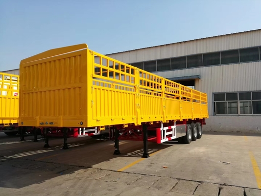 60 T Kapasitas Pemuatan Tugas Berat Trailer Semi Untuk Tansport Kargo Massal