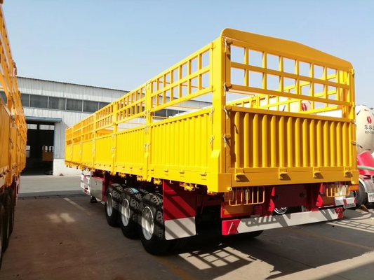 60 T Kapasitas Pemuatan Tugas Berat Trailer Semi Untuk Tansport Kargo Massal