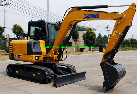 XCMG XE60D 6 Ton Mini Mesin Crawler Excavator Dengan Sistem Hidrolik