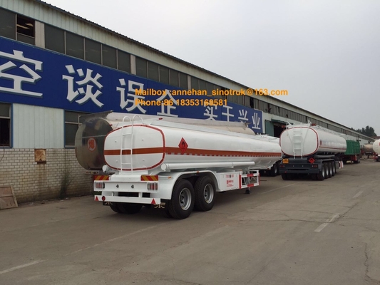2 As Minyak Trailer Tangki Bahan Bakar Tugas Berat Semi Trailer Bahan Baja Karbon Q345