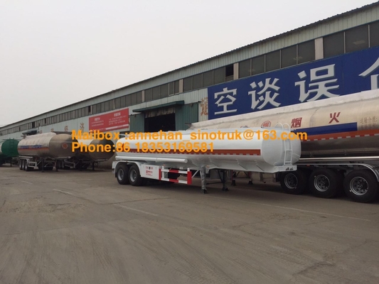 2 As Minyak Trailer Tangki Bahan Bakar Tugas Berat Semi Trailer Bahan Baja Karbon Q345