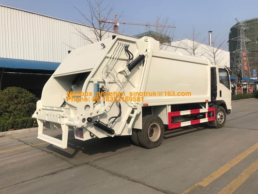 4x2 6 Ban Kompresor Truk Sampah Sinotruk Howo7 8M3-10M3