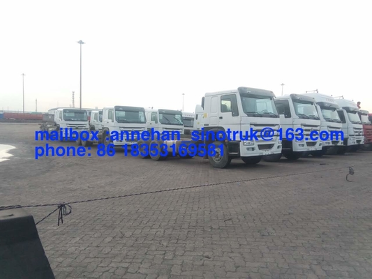Sinotruk 6x4 10 Roda Truk Traktor 371hp HW79 Kabin Dengan 2 Tempat Tidur Dan Pendingin Udara