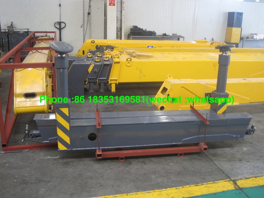 SQ10SK3Q 25TM Telescoping Boom Crane, Dump Truck Dengan Crane Low Power