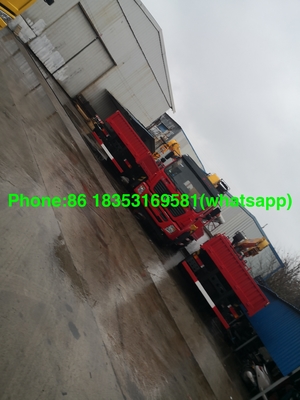 Sinotruk Xcmg 10T Stright Arm Truck Mounted Crane Dengan 7000MM Cargo Box Euro2 LHD