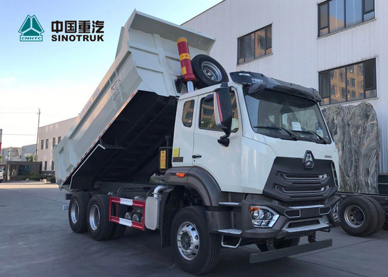 N7B Man Technology Chassis 371hp Heavy Duty Dump Truck dengan Warna Putih