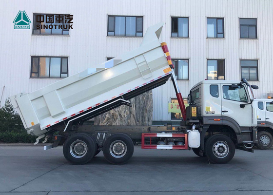 N7B Man Technology Chassis 371hp Heavy Duty Dump Truck dengan Warna Putih