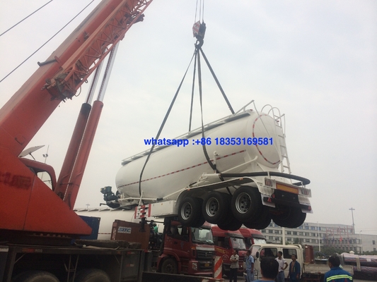 60T Weichai Engine 60M3 Trailer Tangki Semen Massal