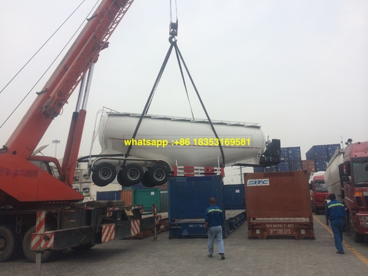 60T Weichai Engine 60M3 Trailer Tangki Semen Massal