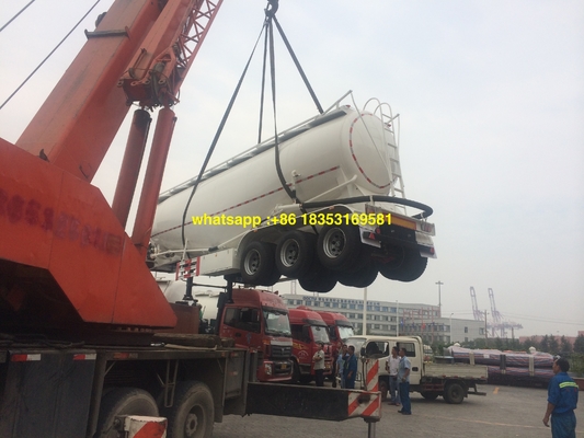 60T Weichai Engine 60M3 Trailer Tangki Semen Massal