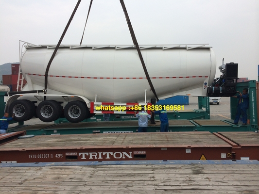 60T Weichai Engine 60M3 Trailer Tangki Semen Massal