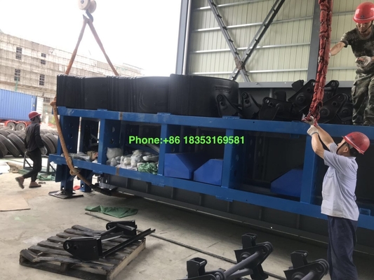 Mengangkut Trailer Berat 20f Kontainer Semi