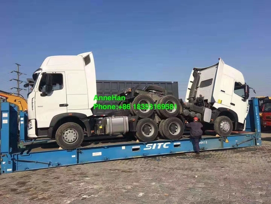 6x4 Euro4 420hp Sinotruk HowoA7 traktor truk dengan 10 roda Filipina