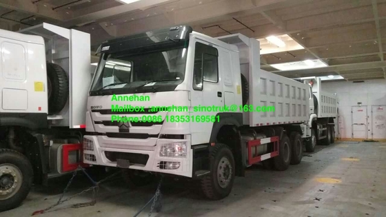 371hp 10 Roda 6x4 Truk Dump Tugas Berat Dengan Drive Tangan Kiri