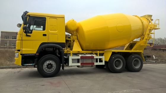 6x4 12 Meter Kubik Truk Pengaduk Beton Sinotruk Howo Mobile Sinotruk Howo Warna Kuning