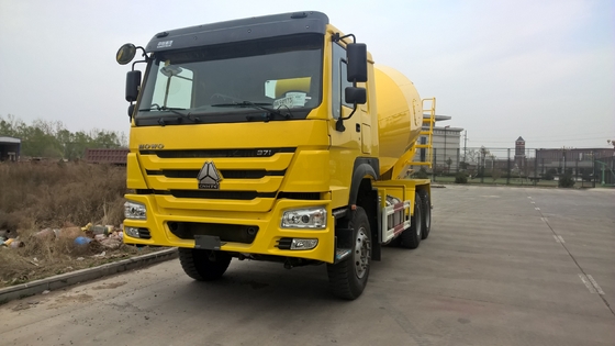 6x4 12 Meter Kubik Truk Pengaduk Beton Sinotruk Howo Mobile Sinotruk Howo Warna Kuning