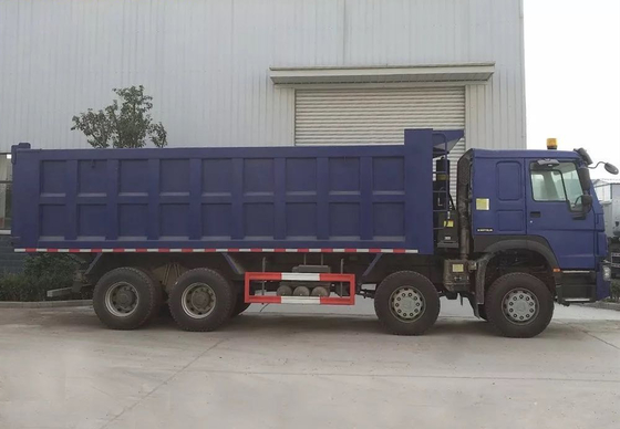 Sinotruk Howo 8 * 4 Tugas Berat Truk Tipper Tenaga Kuda 371hp