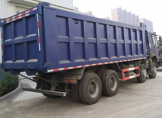 Sinotruk Howo 8 * 4 Tugas Berat Truk Tipper Tenaga Kuda 371hp