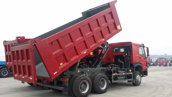 10 Wheeler Sinotruk HOWO 6 * 4 Truk Tipper Tugas Berat