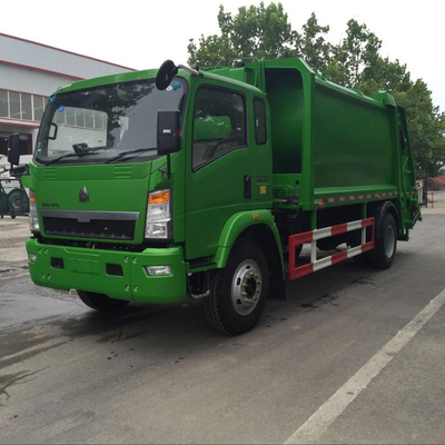 SINOTRUK HOWO 4 * 2 Truk Pemadat Sampah 12m3 Dipadatkan