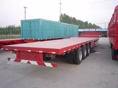 3 Tempat Tidur Gandar Rendah 11.00r20 Trailer Semi Tugas Berat