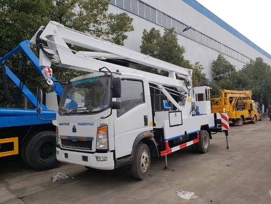 Howo 4x2 Mengemudi 5 Ton HLW5050GJKE Aerial Work Truck Sinotruk Aerial Truck