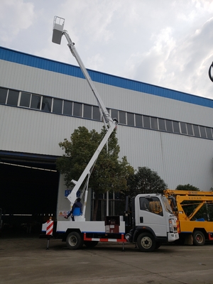 Howo 4x2 Mengemudi 5 Ton HLW5050GJKE Aerial Work Truck Sinotruk Aerial Truck
