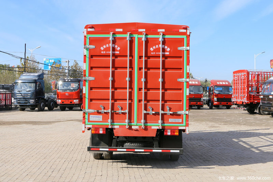 12 Ton 6 Wheeler Cargo Truck Sinotruk HOWO Light Truck dengan Warna Merah