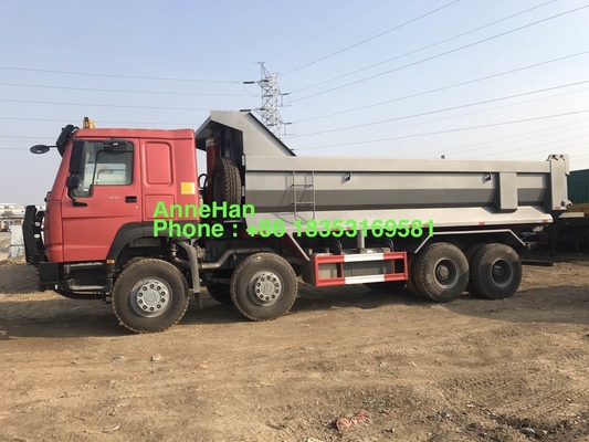 12 Roda 25cbm 30cbm 8x4 Truk Dump Tugas Berat