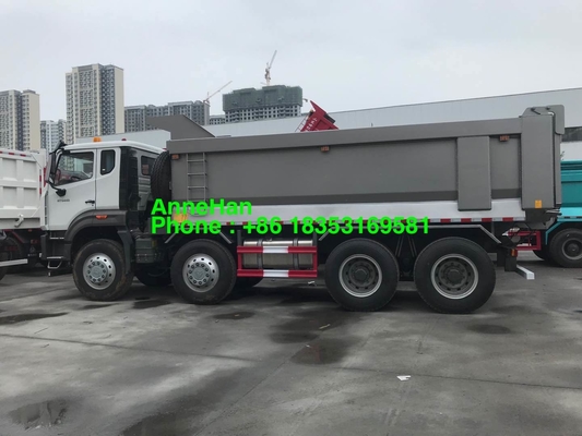 12 Roda 25cbm 30cbm 8x4 Truk Dump Tugas Berat