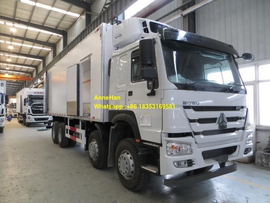 Single Cab 12 Roda 8x4 Kulkas Van Cargo Truck