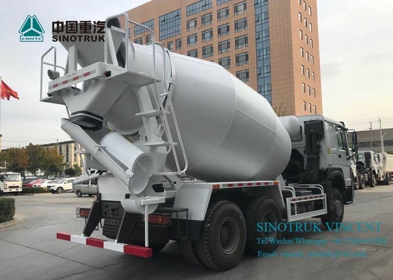 ZZ1257N3841W EURO 4 380HP 6X4 3830mm Truk Pengaduk Beton