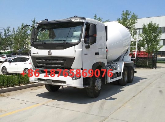Truk Pengaduk Beton HC16 Alex 380hp 10cbm Putih ZZ1257N4047P1